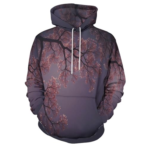 Sweat à capuche imprimé rétro 3D unisexe pour automne hiver