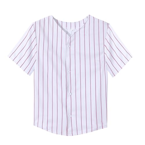 Image of Yuji Itadori Kids Baseball Jersey Button Boys Short Sleeve T-Shirts Hip Hop Fashion Casual Sports Solid Color Shirt