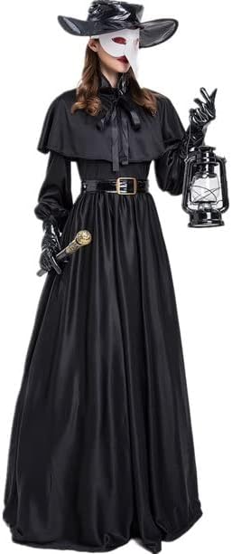 AUTOYSUR 2022 Newly Maxi Dress for Women's Cloak Halloween Costumes Outfit Night Wandering Cosplay Ghost Witch Dress Suit