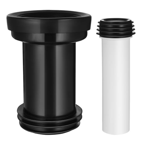 Wall Hung Toilet Connector Parts 2pcs Wall Hung Toilet Drain Pipe Plastic Toilet Connecting Pipe Rear Discharge for Bathroom