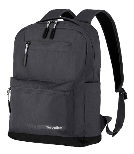 Travelite Handgepäck Rucksack mit gepoltertem Laptopfach, Laptop Rucksack 13 Zoll, KICK OFF, Tagesrucksack für Urlaub und Sport, 40 cm, 17 Liter