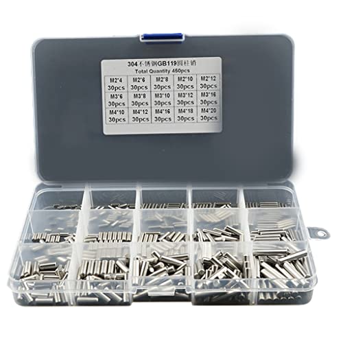 M2 M3 M4 Split Spring Dowel Tension Roll Pin Set Of 450 Fastener Set Cylindrical Pin Metal Hardware Fastener Metal Dowel Pins Assortment