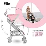 LIONELO Elia Buggy Klein Zusammenklappbar Kinderwagen Bis 15 Kg, Rücken Und Fußstützenverstellung Hinterradbremse, Moskitonetz, Beinwärmer, Einkaufskorb