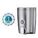 HOMEPLUZ Simply Champagne Silver Manual Wall Soap Dispenser 20 oz - Durable Water Resistant ABS Casing - Wall Mounted for Kitchen, Bathroom, Home Office, Hotel, Commercial Buildings