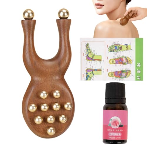 Peine masajeador manual facial contra la fatiga ocular: solución ajustable para cabeza