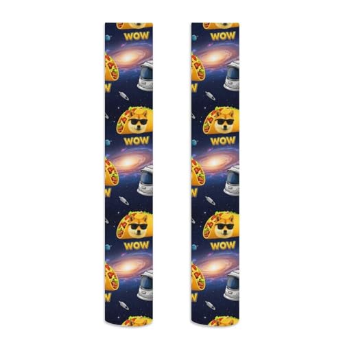 Novelty Thigh High Stockings Colorful Crazy For Cosplay Leg Warm Decor4