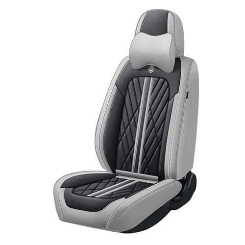 トヨタ アクアNHP10 NHP10H型 2011年12月-現行に適用車シートカバー耐摩耗性通気ナッパレザー素材座布団 防水 全天候型汚れ防止 取付簡単 滑り止め 収納便利クッションプロテクター前後席背もたれ(黒グレー)