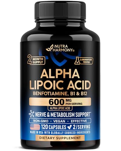 Alpha Lipoic Acid 600mg - ALA Supplement...