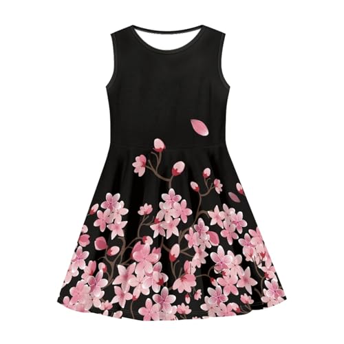 Girls Summer Dresses 3-16 Years Old Sleeveless Casual Dress Cute Outfit Sundress Princess Dresses4
