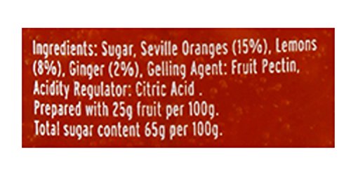 Image of Mackays Orange, Lemon & Ginger Marmalade Jam 340gm | Imported from Scotland | Made with Whole Fruits | Vegan | Gluten-Free | No Artificial Colors or Preservatives (Pack of 2)