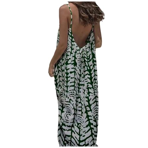 Robe d'été décontractée ample imprimé floral dos nu vêtement maison