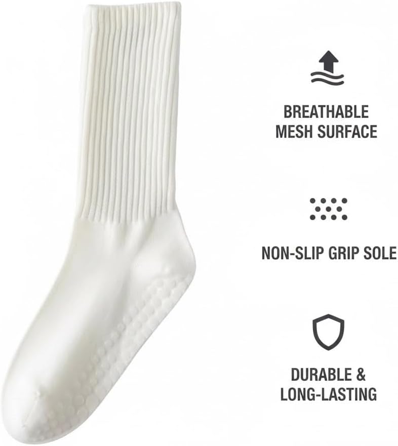 Premium Pilates Socks For Women Non Slip Grip Yoga Athletic Socks For Dance Workout And Home Use Comfortable