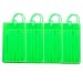 4 Packs Colorful Flexible Travel Luggage Tags for Baggage Bags Suitcases Backpacks - Green
