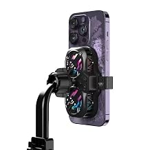 Mobile Phone Cooler Strong Cooler for iPhone 11 12 13 14 Series Compatible, Mobile Phone Cooling Fan Portable Mobile Phone Radiator Cooling Fan, Game Semiconductor Cooling for All PhonesNo Stand