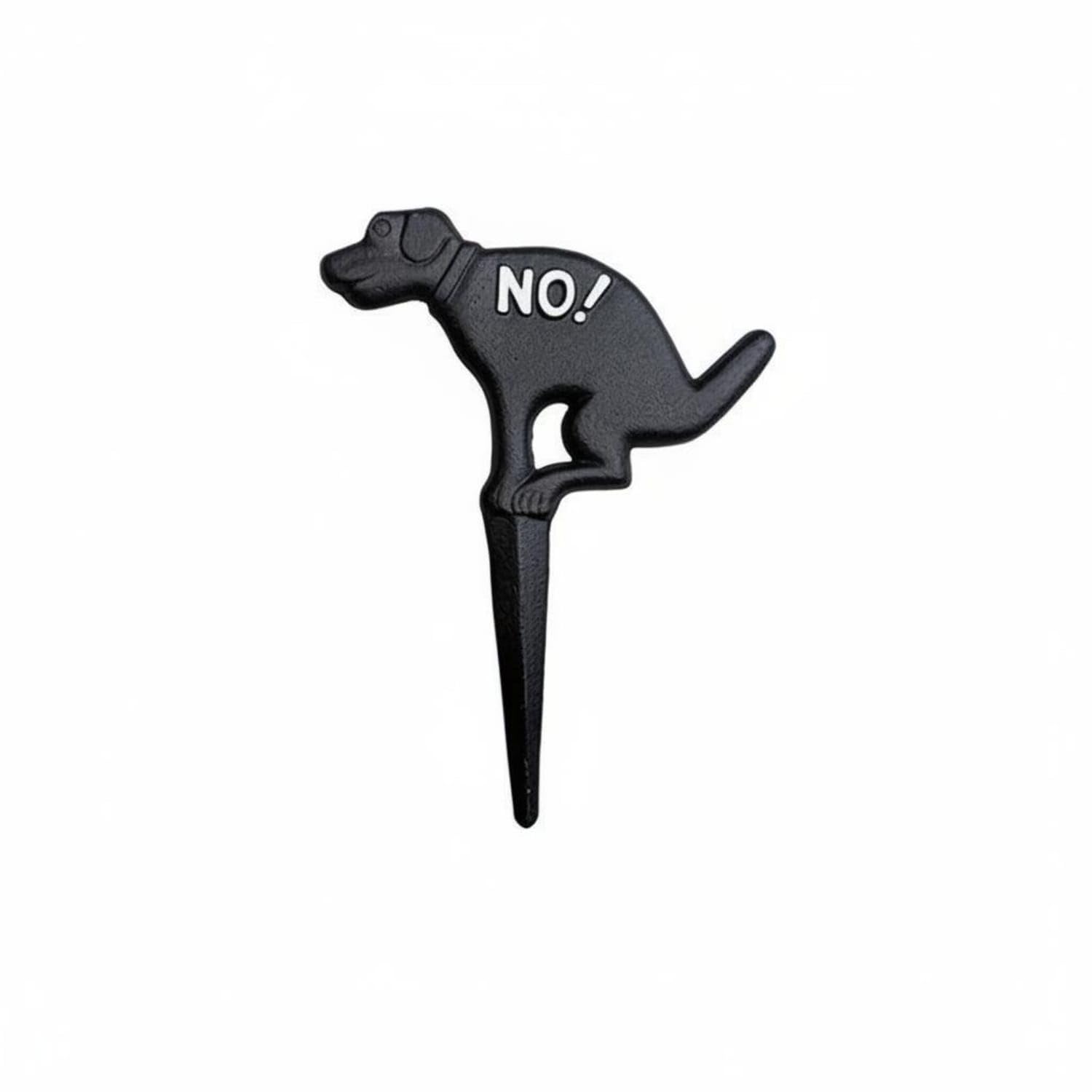 Retro Design Cast Iron Dog Stake Weather Resistant Dog Shaped Lawn Sign Heavy Duty Cast Iron Garden Sign Embossed Letters for Pet Owners, Gardeners, Flower Beds, Park, Dog Garden Stake-image-35