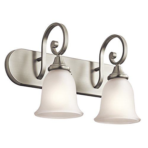 Super Cheap 🛒 Kichler 45054NI Monroe Bath 2-Light, Brushed Nickel
