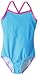 Kanu Surf Big Girls' Mermaid Solid One-Piece Swimsuit, Blue, 14