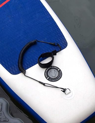 Surf SUP Board Leine,sup Leine,Kajak Paddel Leine,Anti-verschränkung Und Elastisch Dehnbar Surfboard Leash,Aufgerollte TPU Stand Up Paddle Board Fesselriemen Fußschlaufe, mit wasserdichte Handytasche
