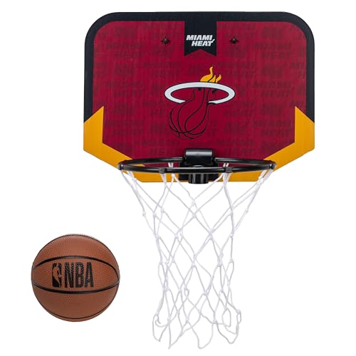 Franklin Sports NBA Miami Heat Mini Over the Door Basketball Hoop - image 1