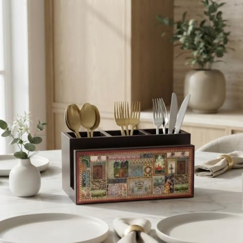 Image of Home Sparkle Tissue Paper Box Holder for Car, Home Decor, Gifting & Office Desk - Rectangular MDF with Elegant Print Design