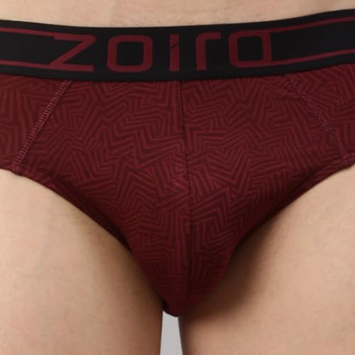 Image of Zoiro Men's Brief | Soft Band | Soft No-Marks Elastic | Breathable Innerwear | Pack of 1 | Color May Vary
