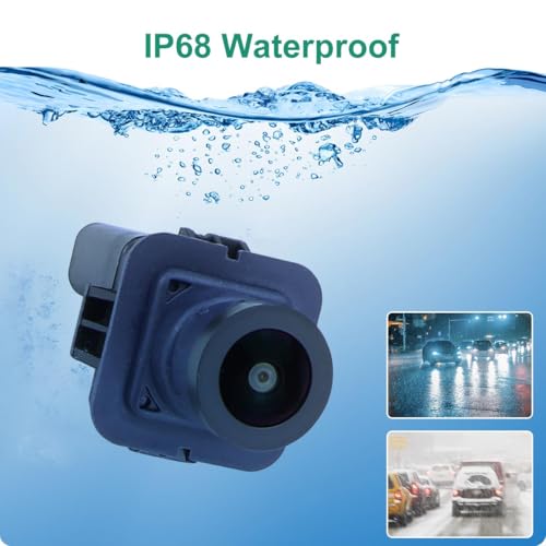 Image of EC3Z-19G490-A OE Backup Camera for Ford F250 F350 F450 F550 Super Duty 2013 2014, GreenYi Rear Reverse Park Assist Camera Replaces Part No. EC3Z-19G490-B