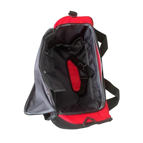 Travel Duffle Bag with Shoe Compartment Sports Gym Bag Multipurpose Large Carry on Overnight Bag Shoulder Bag for Gym Fitness(Red)4