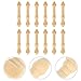 COHEALI 36 pcs 1:12 Wooden Dollhouse Handrail Mini, Miniature Wooden Handrails Unfinished Beige Spindles for Dollhouse Furniture DIY Craft Accessories