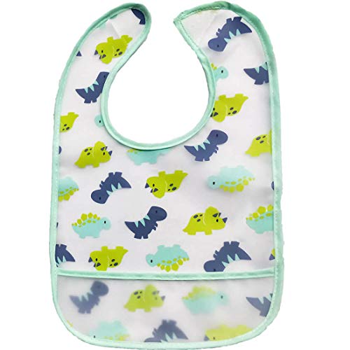 Kit 2 Babadores com Bolso - Dino, Buba, Multicor, Pacote de 2