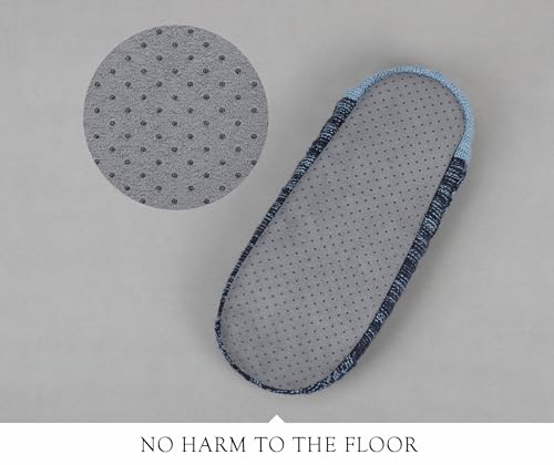 Mens Cozy Soft Sole Slipper Socks With Non Skid Bottoms, Warm Slipper Socks With Grippers For Men, Fuzzy House Slippers4