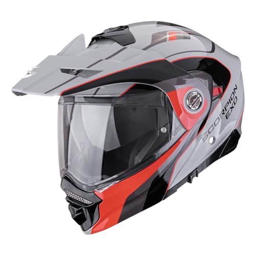 Scorpion ADX-2 Kamps Enduro Helmet, Grey/Black/Red, M (57/58)