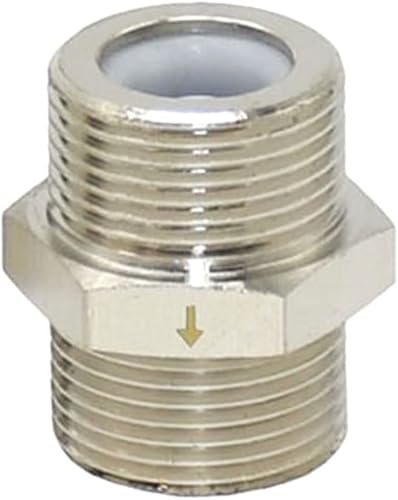 Miniatura 4 de Válvula de retención de rosca plateada de 34 pulgadas, conector de válvula de 1 vía roscado macho hembra de latón, adecuado para tanque de agua,