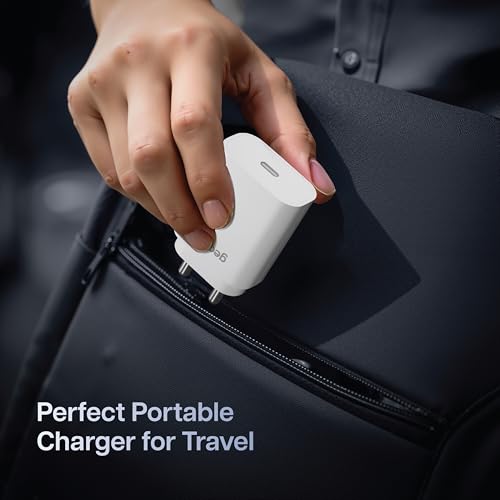 Image of Geonix Atomic C25 25W PD Fast Charger | Type-C Power Delivery Adapter | Wide Device Compatibility | Smart & Safe Charging | Compact & Portable Design | Durable Build Quality (White)