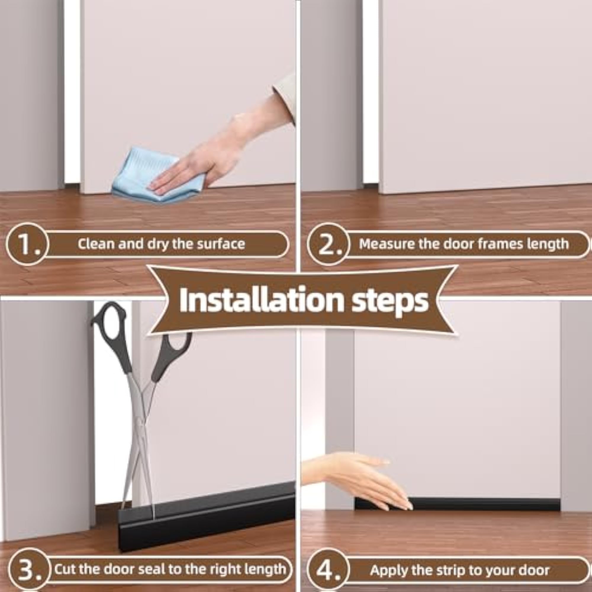 39" Door Draft Stopper for Bottom of Door