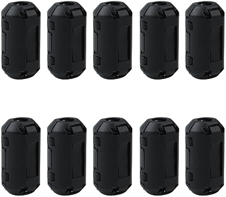 T Tulead Ferrite Chokes Noise Suppressor Cable Clips Ferrite Bead 3mm Snap on Ferrite Clips Ring Core Pack of 10