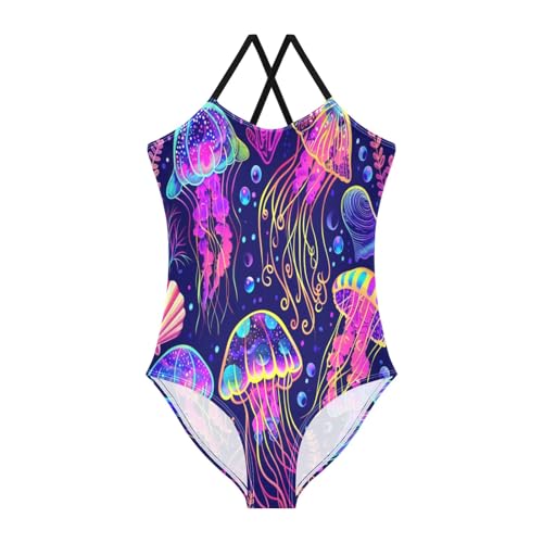 Beach Jellyfish Girls One-Piece Swimsuit Beach Bathing Suit