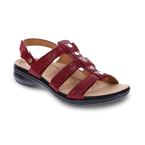 Image of Revere Toledo Women's Sandals - Gladiator Inspired Premium Leather Walking Sandals - Stylish and Trendy - Orthotic-Friendly with Arch Support and Adjustable Fit