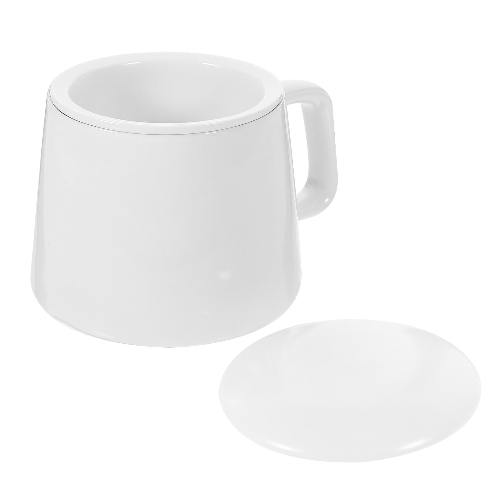 Keramik Teetasse mit Deckel und Filter Weiß Japanischer Stil Handlich und Komfortabel für Einsatz im Restaurant und Zuhause