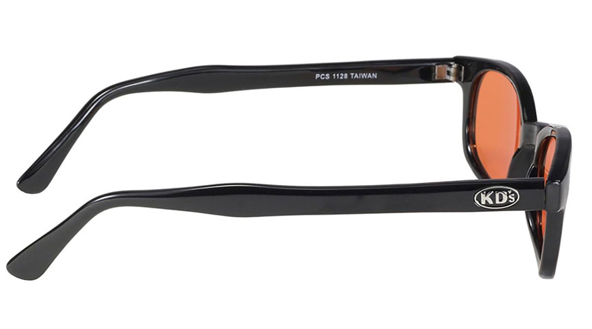 XKD's 1128 - Occhiali da sole per motociclisti, lenti arancioni, unisex