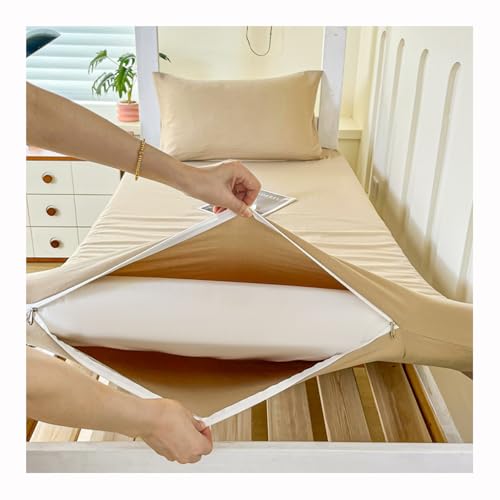 Mswborml Confortable Couverture de Matelas avec Fermeture, Doux Housse 100% Coton pour Matelas Futon Traditionnel, Durable Housse de Protection pour Matelas de...