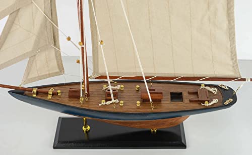 Sailingstory Wooden Sailboat Decor Sailboat Model Boat Decor Ship Model Yacht Navy Antique Finish #TOP2