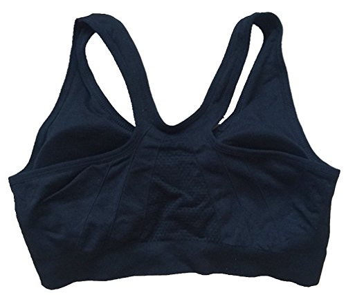 Women's Zipper Front Closure Sports Bra Racerback Yoga Bras2