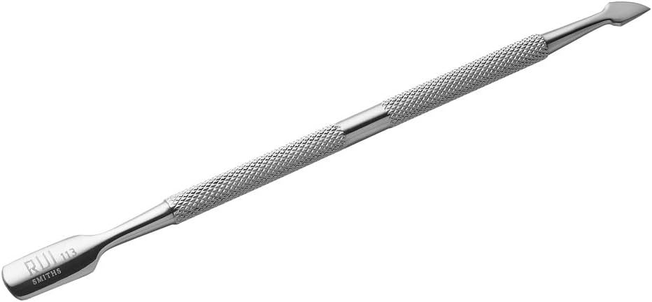 Rui Smiths Professional Double Ended Hypoallergenic Stainless Steel Metal Pusher (Cuticle Pusher) - Style No. 113
