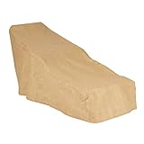 Budge All-Seasons Patio Chaise Lounge Cover, Medium (Tan)