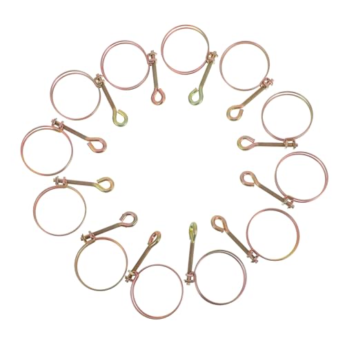 Cabilock Adjustable Water Pipe Clips Pcs Zinc Plated Double Wire Throat Hose Clamp Air Water Hose Fasteners High Durability