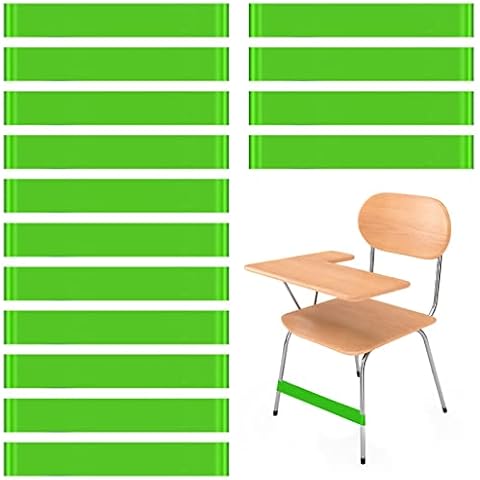 Chair Bands for Kids with Fidgety Feet,15 Pack Stretch Foot Bands,Natural Latex Stretch Chair Fidget Bands Student with Fidget Feet for Kids with ADHD ADD SPD (Green) Cover
