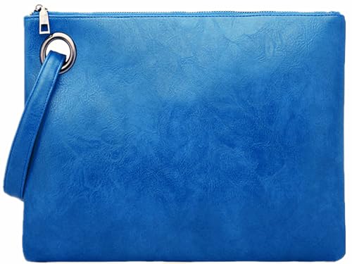Image of DIHKLCIO Evening Bags Purse Envelop Clutch Chain Shoulder Womens Wristlet Handbag Foldover Pouch black