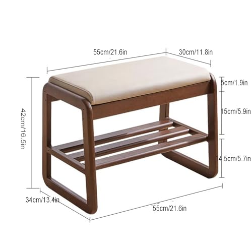 Banc à chaussures solide de qualité durable pour valoriser l'entrée - 2