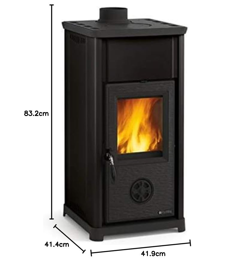 La Nordica Stufa a Legna Werkstattofen Tè Nero 6,6 Kw