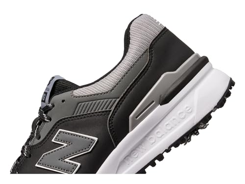 New Balance Men's 997 Golf Shoe, Black, 12